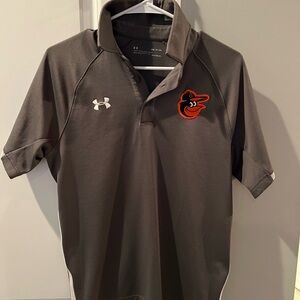 Under Armour Men's Dark Gray Orioles Polo